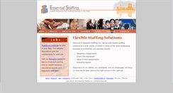 Desktop Screenshot of essentialstaffing.com